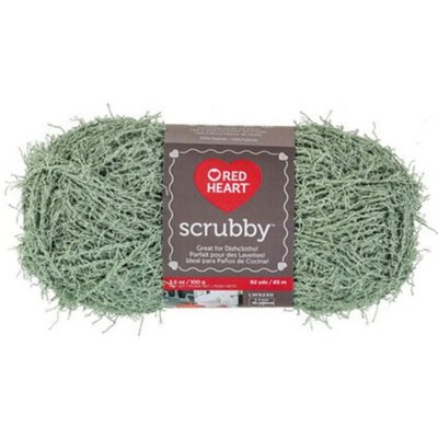 Red Heart Scrubby Yarn E833 "Green Tea" #0650