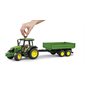 Bruder Tracteur John Deere 5115 M avec remorque basculante 