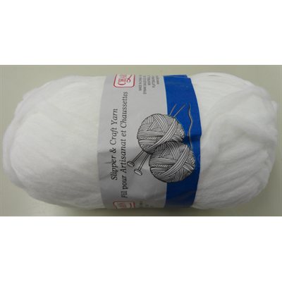 CHARMIN For Slipper & Craft Yarn "White" # 1452-01