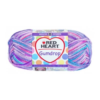 RED HEART Gumdrop Yarn "Grape" #0750