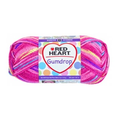 RED HEART Gumdrop Yarn "Cherry" #0620