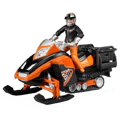 Bruder Snowmobil with driver and accessories    