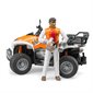 Bruder Quad orange avec pilote