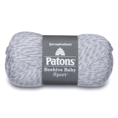 PATONS Beehive Baby Sport Yarn "Baby Gray Marl" # 09046 (246009)