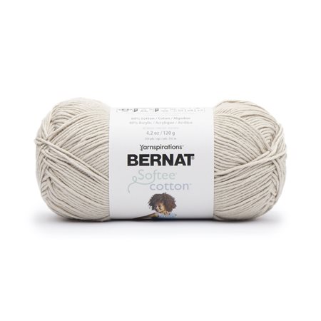 Fil BERNAT SOFTEE COTTON "Feather Gray" no. 69002 - 120 g (161269)