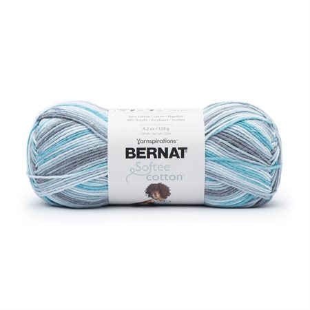 Fil BERNAT SOFTEE COTTON "Blue Waves" no. 69025 Var. - 120 g (161269)