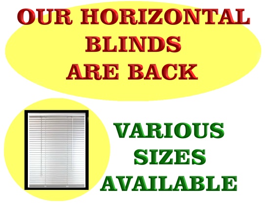 Our Horizontal Blind are back