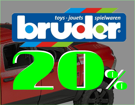 fratte - On-going promotion with 20% Off on all Bruder toys 