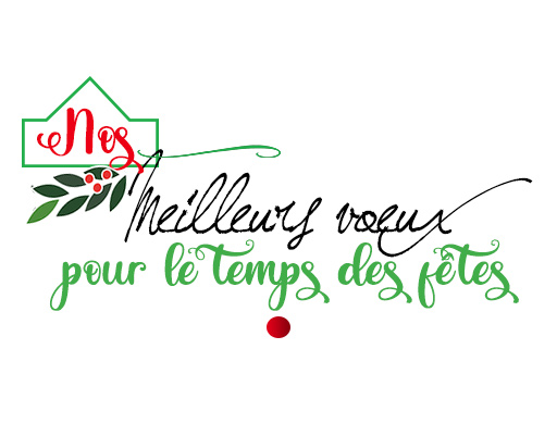 De tout le personnel, recevez nos meilleurs voeux pour Noël . 